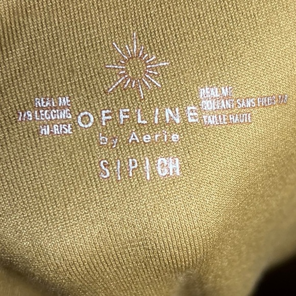 🌻NWOT NEW Aerie Offline After Party Velvet Velour Leggings Size Small - Picture 6 of 7